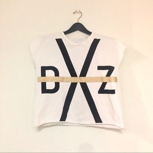 Zendaya cropped oversized sweater tank size small